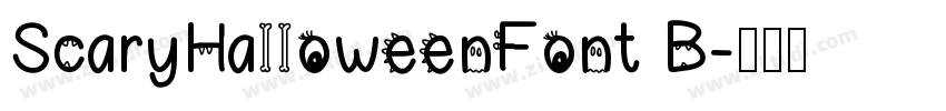 ScaryHalloweenFont B字体转换